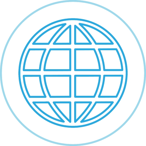 Globe icon world sign symbol design