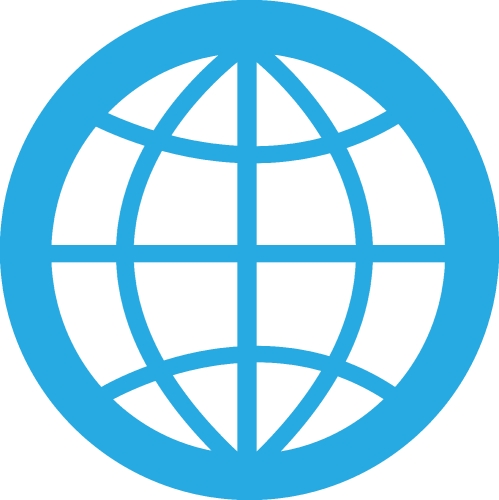 Globe icon world sign symbol design