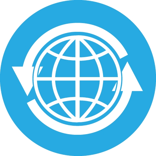 Globe icon world sign symbol design