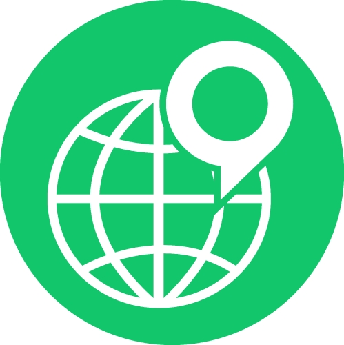 Globe icon world sign symbol design