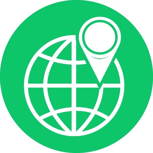 Globe icon world sign symbol design