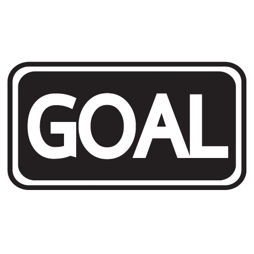 GOAL stamp text