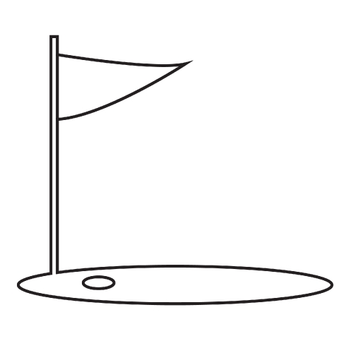 Golf sign icon