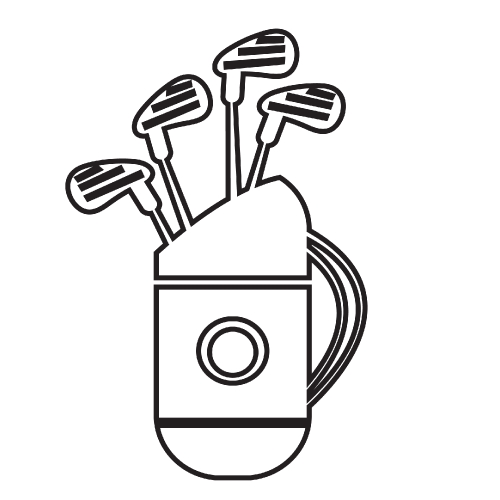 Golf sign icon