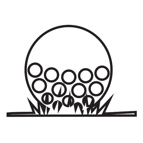 Golf vector icon