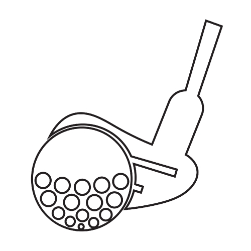 Golf vector icon