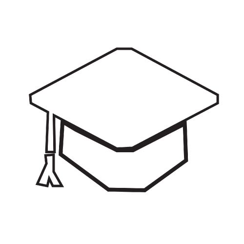 Graduation cap icon