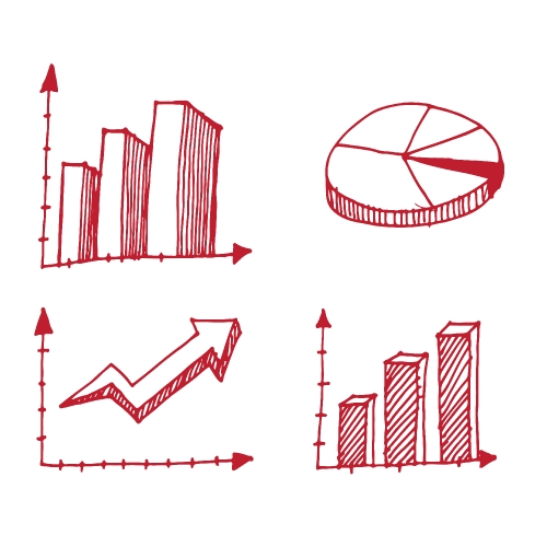 graph chart doodle hand drawn