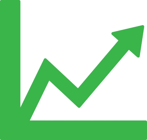 Graph chart icon sign design