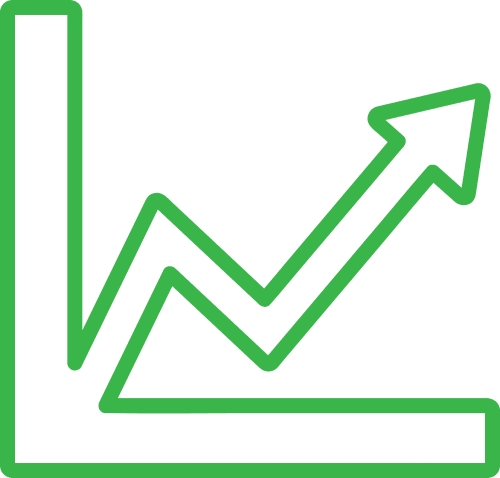 Graph chart icon sign design