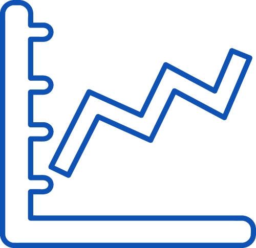 Graph chart icon sign design