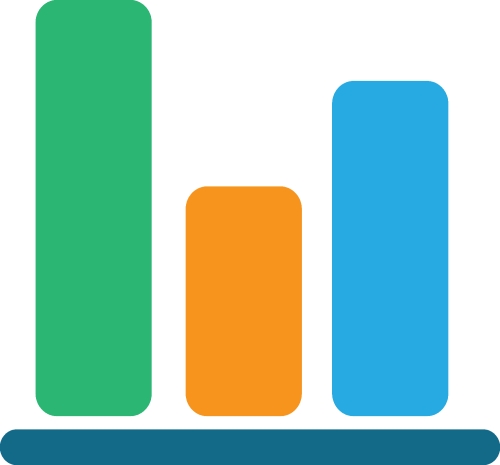 Graph chart icon sign design