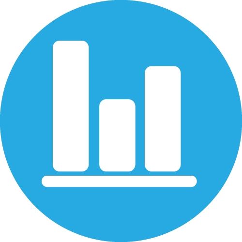 Graph chart icon sign design