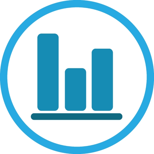 Graph chart icon sign design