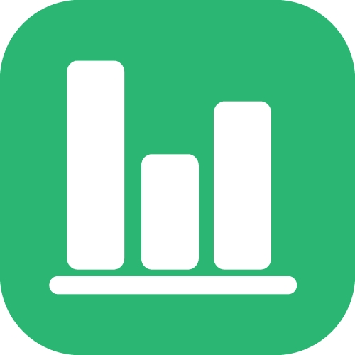 Graph chart icon sign design