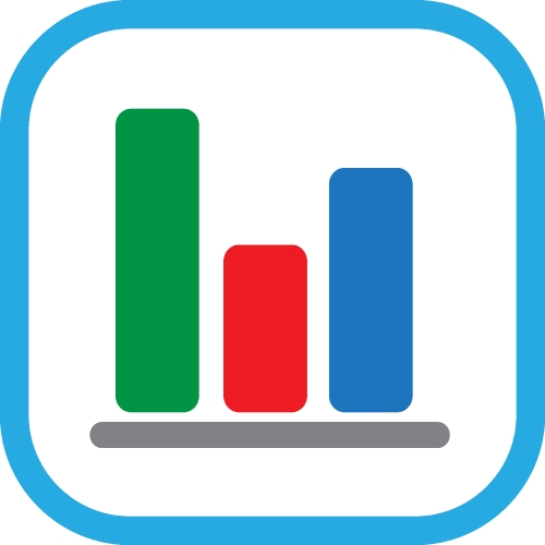 Graph chart icon sign design