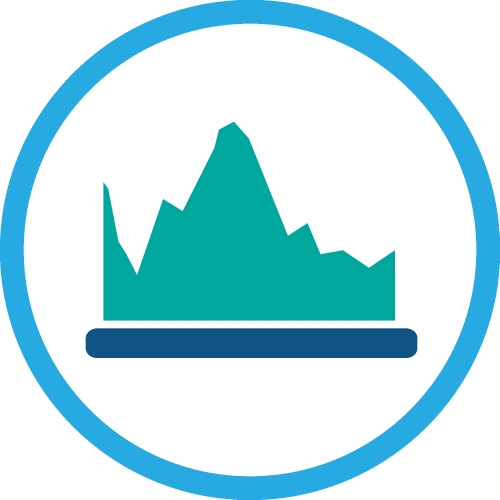 Graph chart icon sign design