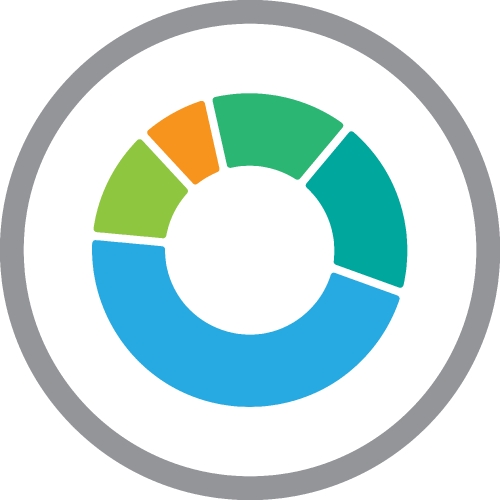 Graph chart icon sign design