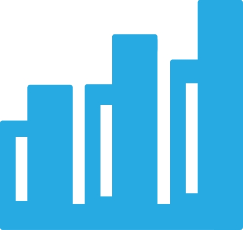 Graph chart icon sign design