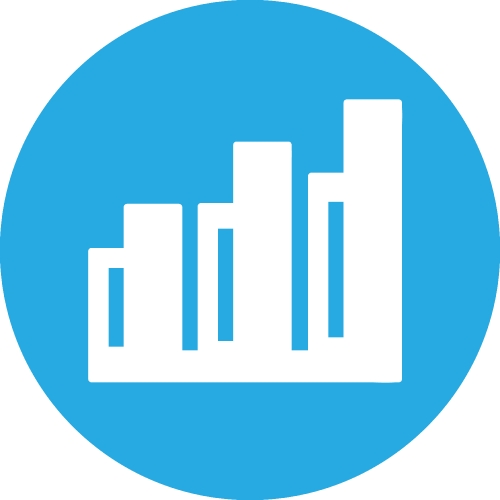 Graph chart icon sign design