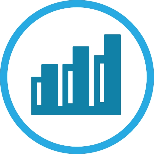 Graph chart icon sign design