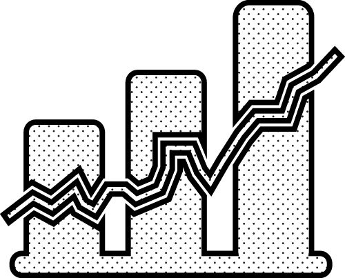 Graph chart icon sign design