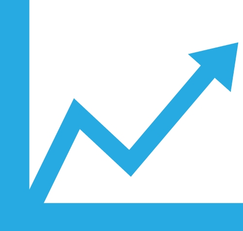 Graph chart icon sign symbol design