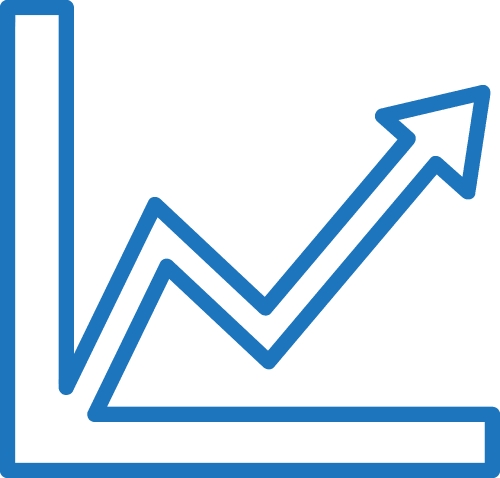 Graph chart icon sign symbol design