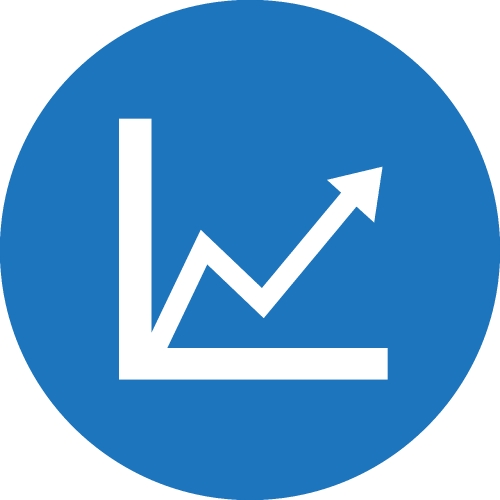 Graph chart icon sign symbol design