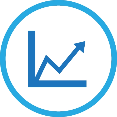 Graph chart icon sign symbol design