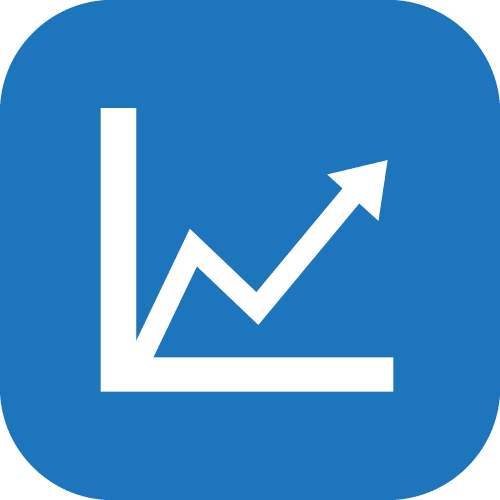 Graph chart icon sign symbol design