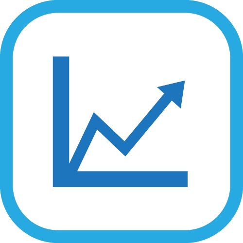 Graph chart icon sign symbol design