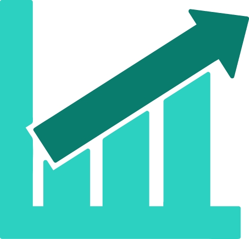 Graph chart icon sign symbol design