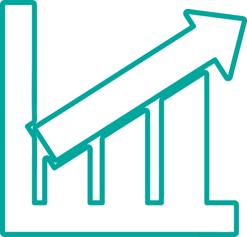 Graph chart icon sign symbol design