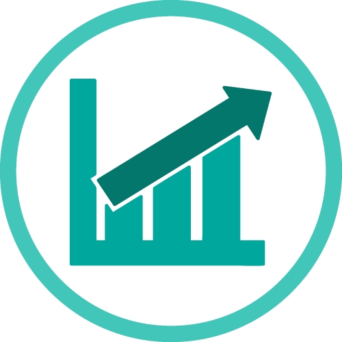 Graph chart icon sign symbol design