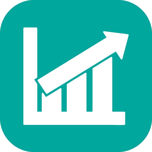 Graph chart icon sign symbol design