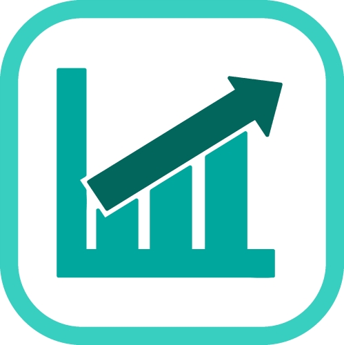 Graph chart icon sign symbol design