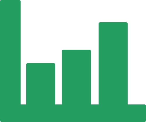 Graph chart icon sign symbol design