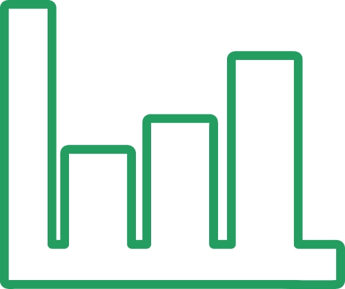 Graph chart icon sign symbol design