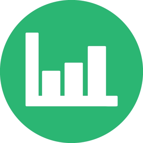 Graph chart icon sign symbol design