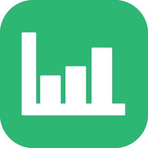 Graph chart icon sign symbol design