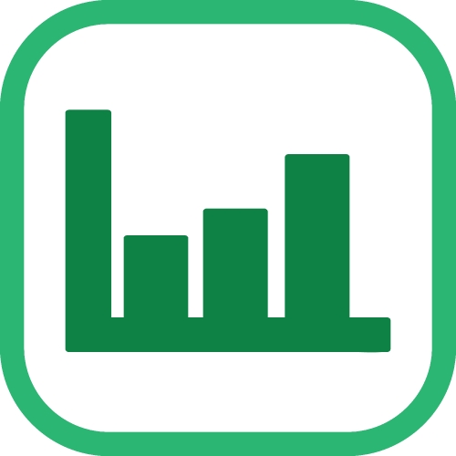 Graph chart icon sign symbol design