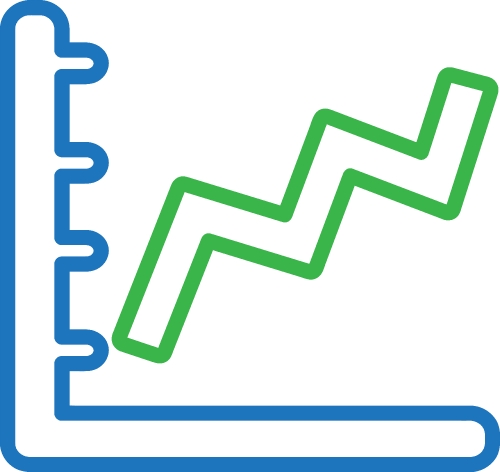 Graph chart icon sign symbol design