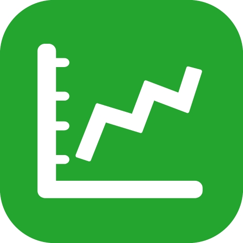 Graph chart icon sign symbol design