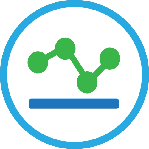 Graph chart icon sign symbol design