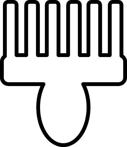 Hair Brush Icon sign