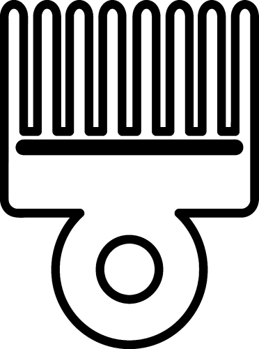 Hair Brush Icon sign