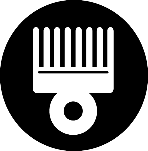 Hair Brush Icon sign