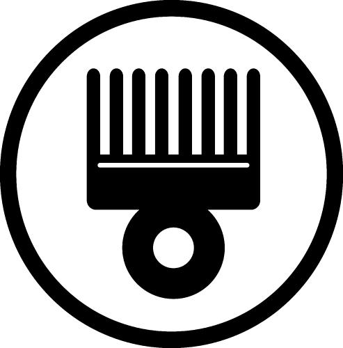 Hair Brush Icon sign