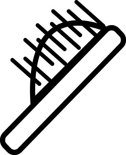 Hair Brush Icon sign